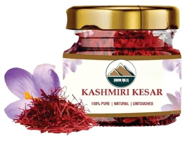 Snow Hills Saffron Original Kashmir Lacha/Kesar/Keshar (Grade A) (Pack of 1, 1 gram)